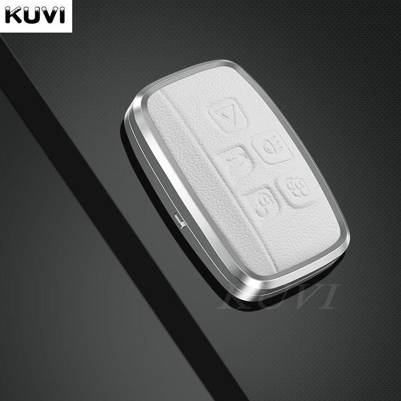 Leather Car Metal Key Case Cover For Land Rover Range Rover Sport Evoque Freelander For Jaguar Xf Xj Xe Xjl Xf Shell Accessories