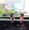 Auto Dekoration Niedliche Cartoon Paare Figur Figuren Ballon Ornament Auto Innenraum Armaturenbrett Zubehör für Mädchen Geschenke Zubehör