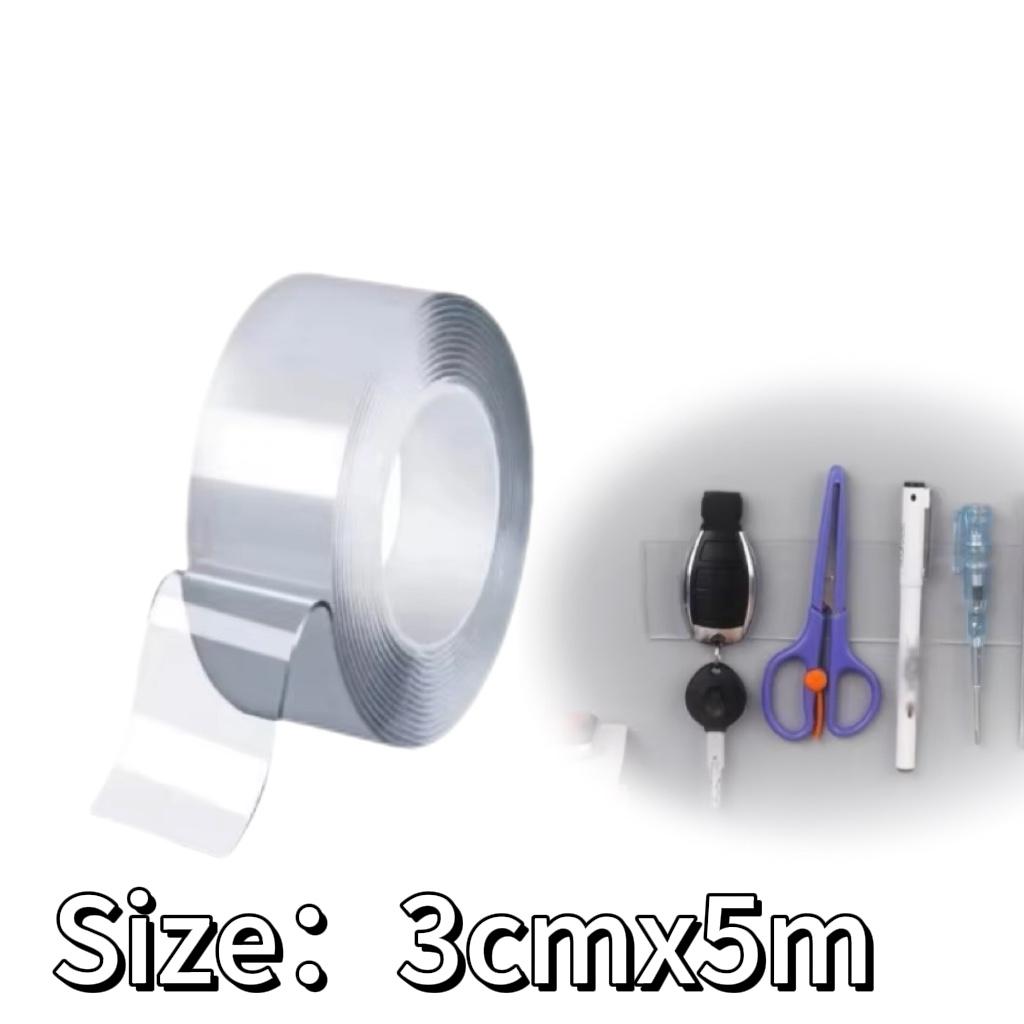 Double Sided Adhesive Tape Strong Transparent Nano Double Sided Sticky Tape Waterproof Reusable Wall Stickers Super Strong
