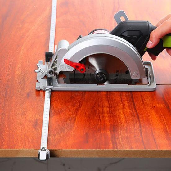 Precision Measuring Positioning Caliper Adjustable Stainless Steel Circular Saws Clamp Accurate Wood Cutting Guide Rail Tool