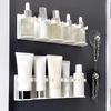 Wall Mounted Bathroom Storage Rack Organizer Adhesive Shelf for Toiletries Cosmetics Shower Accessories