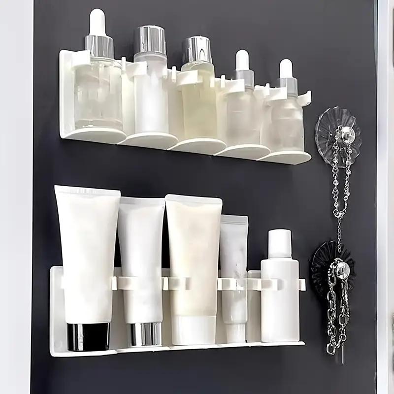 Wall Mounted Bathroom Storage Rack Organizer Adhesive Shelf for Toiletries Cosmetics Shower Accessories