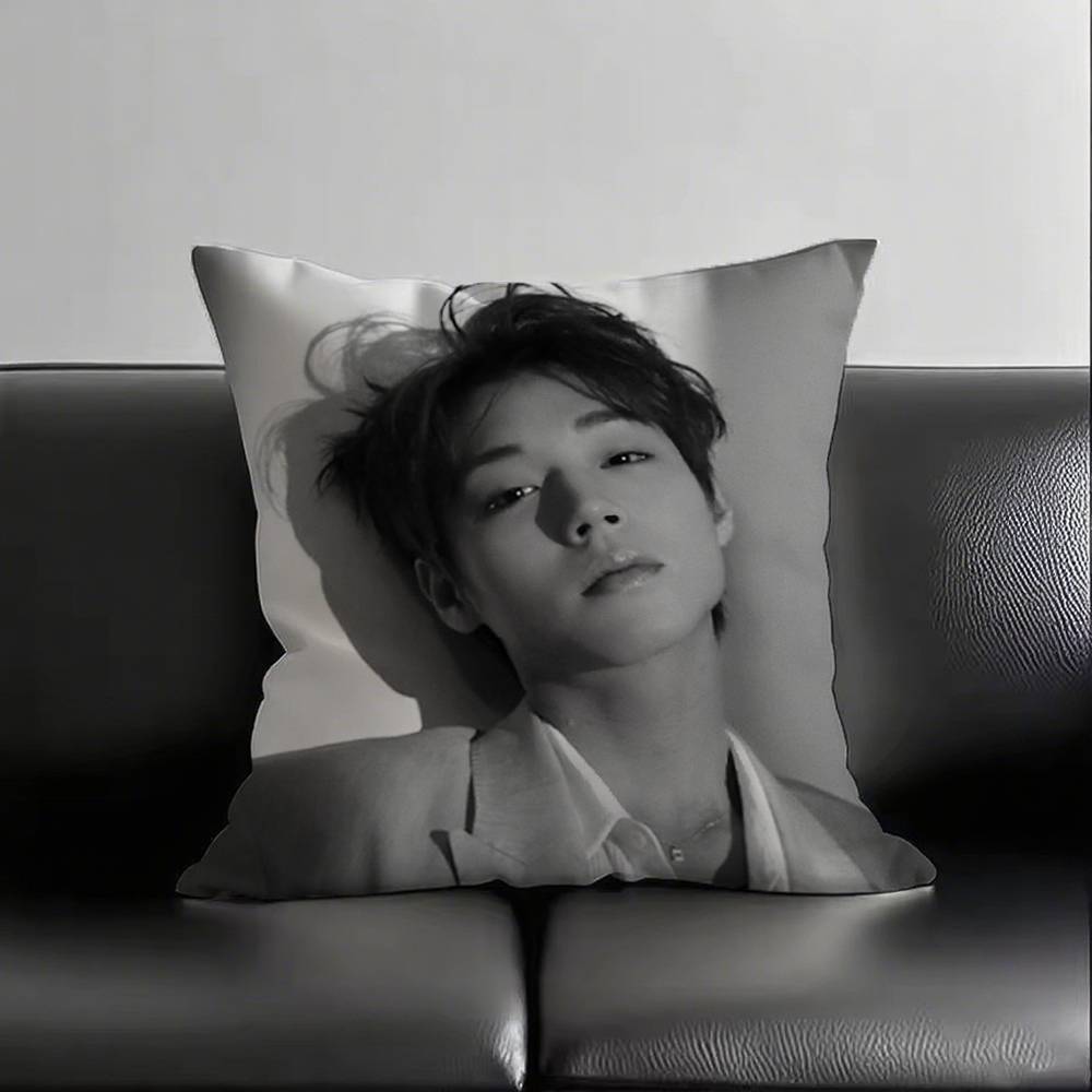 1 Stück W-Weak H-Hero P-Park J-Jihoon Kissenbezug Quadratisch Schlafzimmer Sofa Freizeit Komfort Kissen Auto Wohnzimmer Heimdekoration