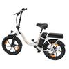 ZAZAWORK C16 City Folding Electric Bicycle 250W Motor 20 Inch Fat Tires 120Kg Load Outdoor Ride E-Bike With Tow Seat
