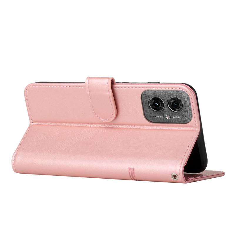 Leather Flip G05 Case On For Motorola MOTO G15 G35 G55 G45 G75 G85 G05 G24 G14 G54 Power G34 G84 5G Magnetic Cases Phone Cover
