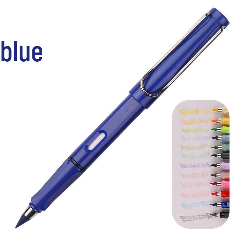 Eternal Pencil Set: 12 Vivid Colors, Unbreakable, No Sharpening Needed, Ideal for Students & Sketching