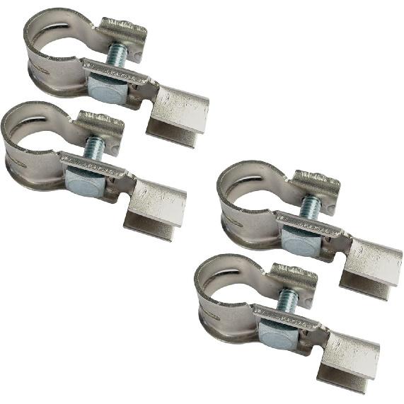 Ampper Brass Top Post Battery Terminal Clamps, Battery Terminals Connector Ends for Marine Car Boat RV Vehicles (2 Pairs) Clamp C
