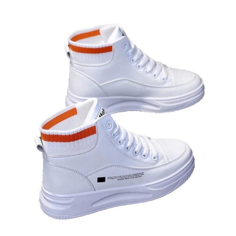 High-top shoes women's shoes autumn new versatile casual sports little white shoes autumn and winter velvet board shoes women