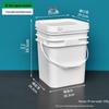 Zhishi 25L Food Grade Square Plastic Bucket