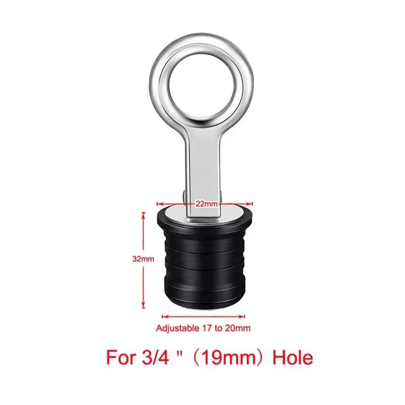 Stainless Steel Drain Plug Adjustable Snap Tight Style Rubber Drain Plugs For Dinghy Kayak Canoes Speedboats Marine Accessories