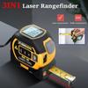 Laser Tape Measure 3In1 Digital Tape Measure 40/60M High Infrared Precision Rangefinder Steel Measuring with Large Display Tool