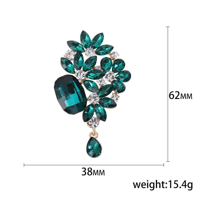 SKEDS Exquisite Women Girls Fashion Luxury Rhinestone Pendant Brooches Jewelry Vintage High Quality Shiny Boutique Badges Pins