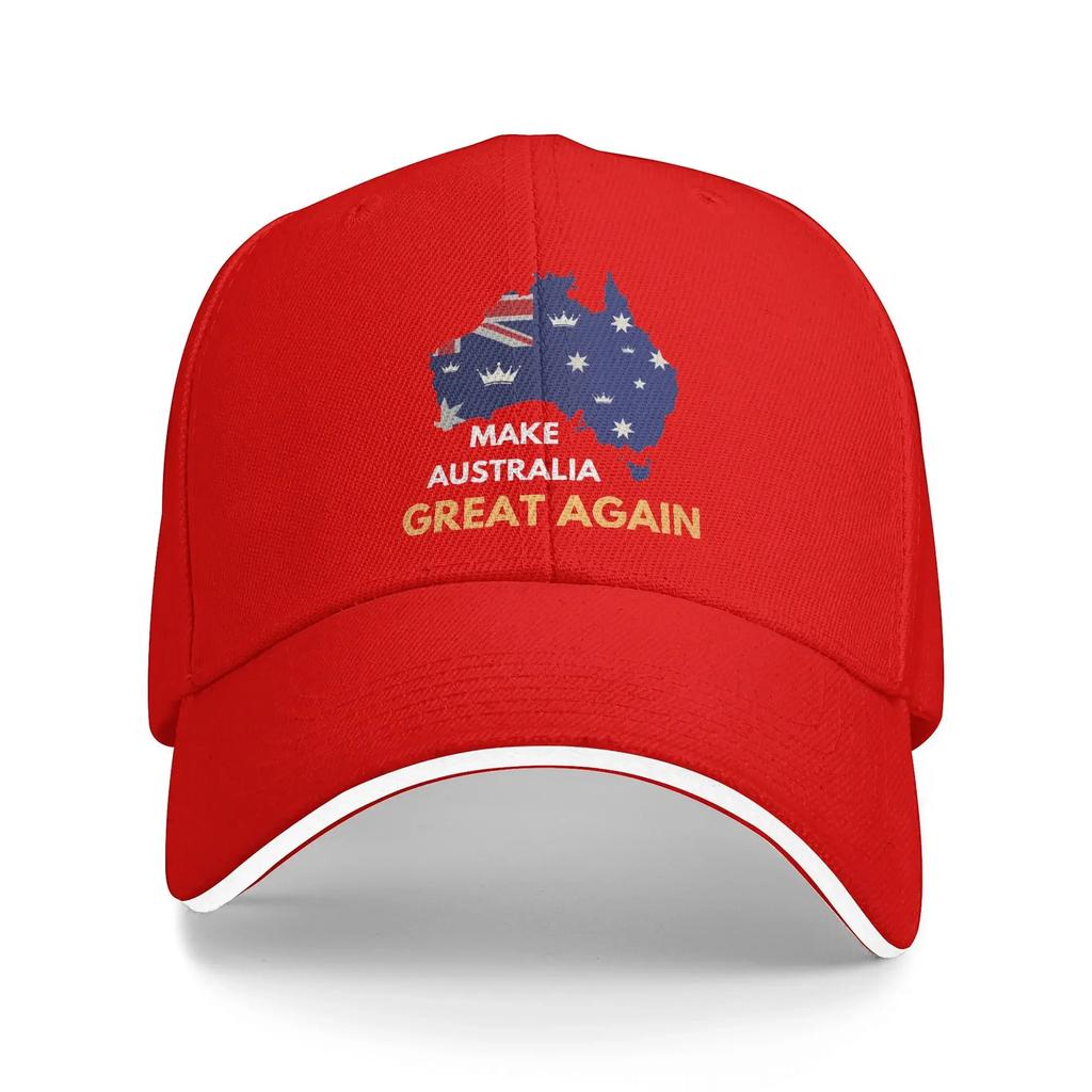 Make Australia Great Again MAGA Cap For Unisex Women Trendy Baseball Cap Kangaroo Sun Hat Golf Headewear Gift