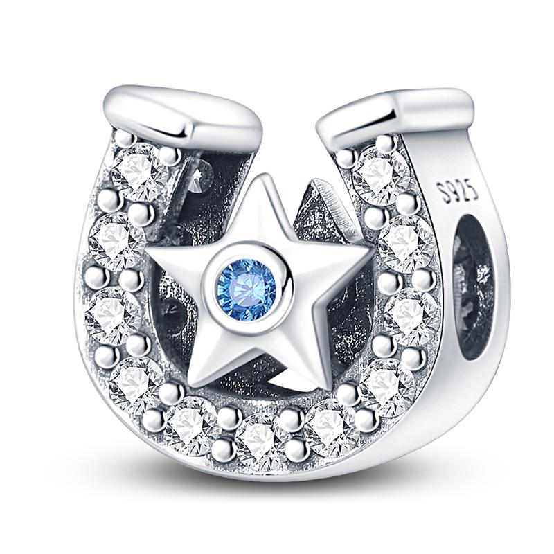 Copper Moon And Sun Theme Series Beaded Pendant For 3Mm Original Bracelet Necklace Women'S Luxury Exquisite Diy Jewelry Gift