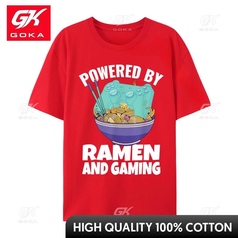 

Powered By RaUnisex and Gaming Gamer Family Cotton Unisexs Top Tshirts Design Tops Tees Designer Tops Shirt Drop Shipping S