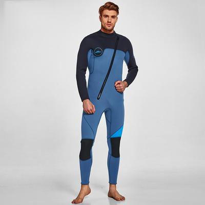 Combinaison une pièce en néoprène 3 mm avec fermeture éclair avant/arrière pour garder au chaud UPF 50+ Combinaison de plongée complète à manches longues pour le surf, les sports nautiques, la plongée, le canoë