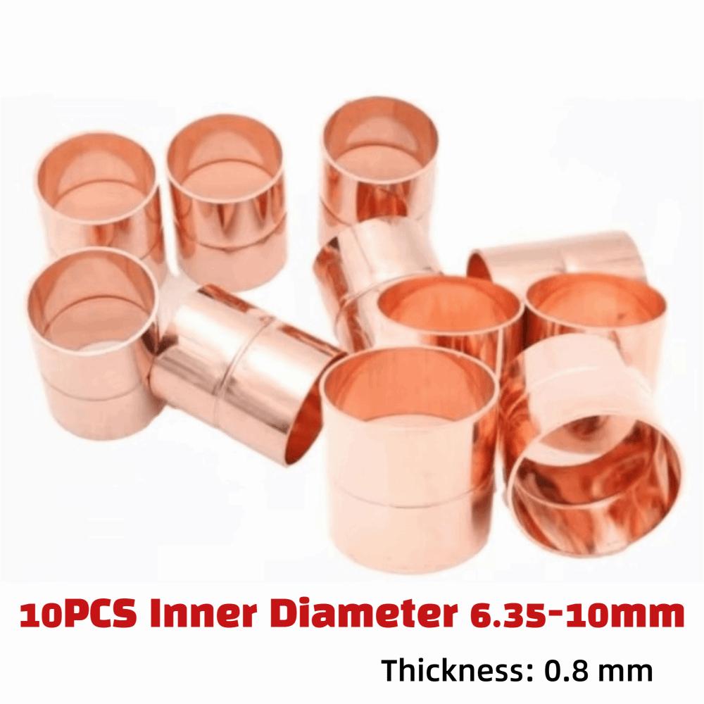 10PCS Copper Coupling Tube Fitting Equal Straight Weld Coupling  Refrigeration Equipment