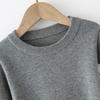 Pure cotton children's sweater boys and girls baby British college style round neck spring and autumn single-layer bottomed knitted sweater