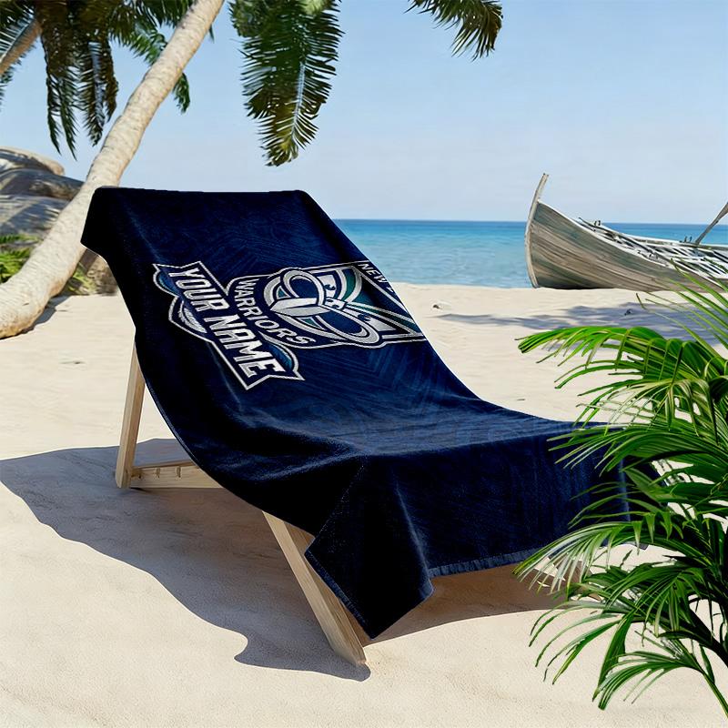 New Zealand Warriors Print Beach Towel, Large Soft Quick Dry Towel for Beach Camping Swimming