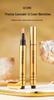 GECOMO Press-Type Concealer Pen: Covers Dark Circles, Acne Scars, Blemishes & Brightens Tear Troughs with Liquid Cream