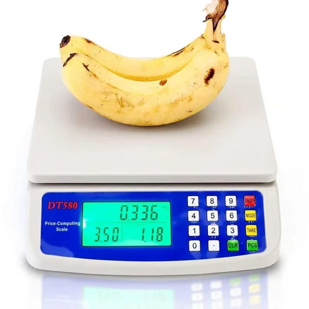 30kg/1g Capacity Kitchen Digital Scale LCD Display Electronic Pricing Scale  Farmers Market