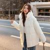 Winter Down Padded Jacket Women's Loose Medium and Long Hooded Student Fashion Loose Padded Jacket Tide