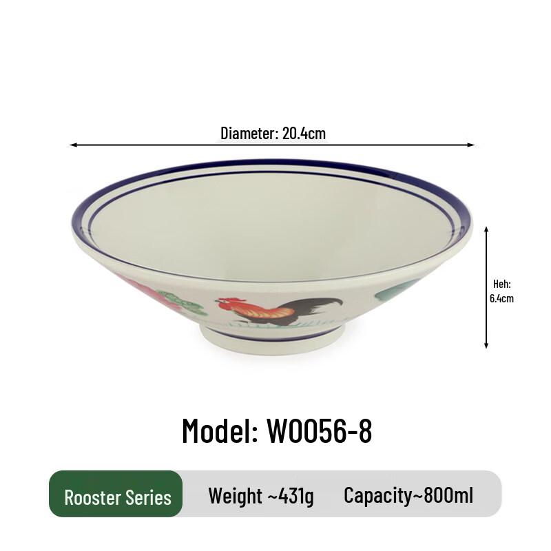 Коммерческая меламиновая миска для куриного супа Jingbaodi