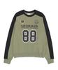 AMES-WORLDWIDE Numbering Sweatshirt Khaki (Am2Esum443A)