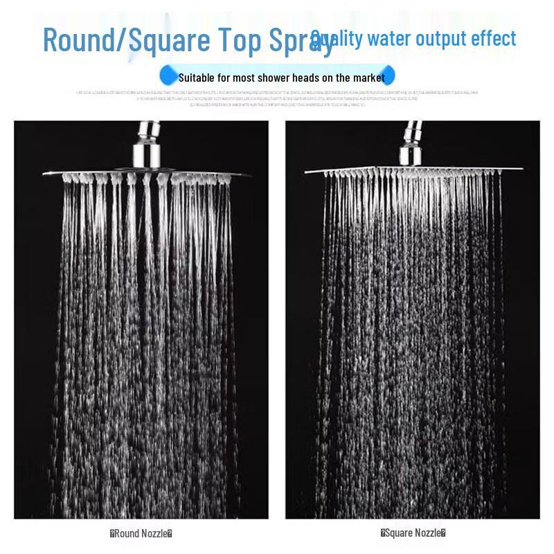 Dier 8-Inch Round Stainless Steel Rain Shower Head