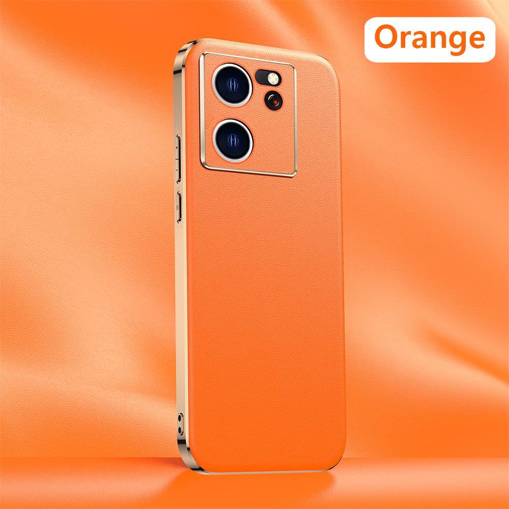 Étui de téléphone en cuir véritable pour Xiaomi Mi 13T 13TPro 14 Pro 13 13Ultra Placage de luxe Protection complète de l'objectif Coque arrière