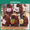 Adorable Cute Capybara Plush Keychain Stuffed Toy With Soft Short Fur Design