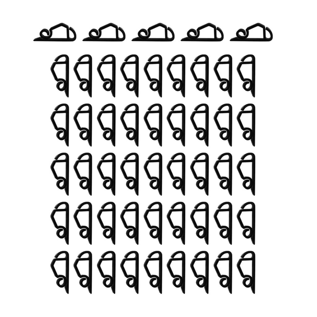 50 Pieces Christmas Light Clips Shingle Clips Hangers Icicle Light Hooks Gutter Clips for Deck Tree Branch Festival Halloween