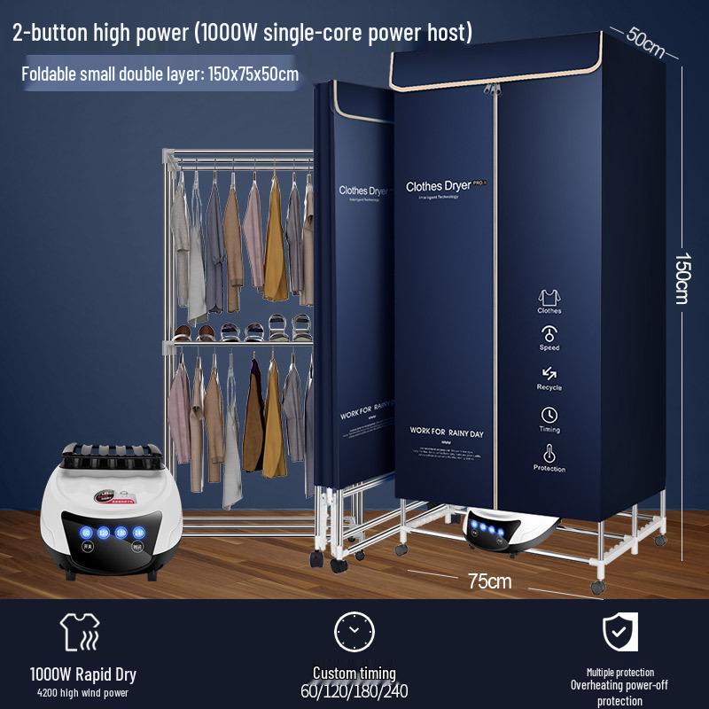 Foldable Household & Dormitory Underwear and Baby Dryer Cabinet & Rack