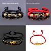Handmade Alloy Bead Pi Xiu Bracelet With Adjustable Red Cord For Travel And Gifts