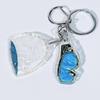1Pcs Swimming Hat Car Key Ring Creative Swimming Pool Wavy Keychain Decoration Bag Pendant Swimmer'S Gift