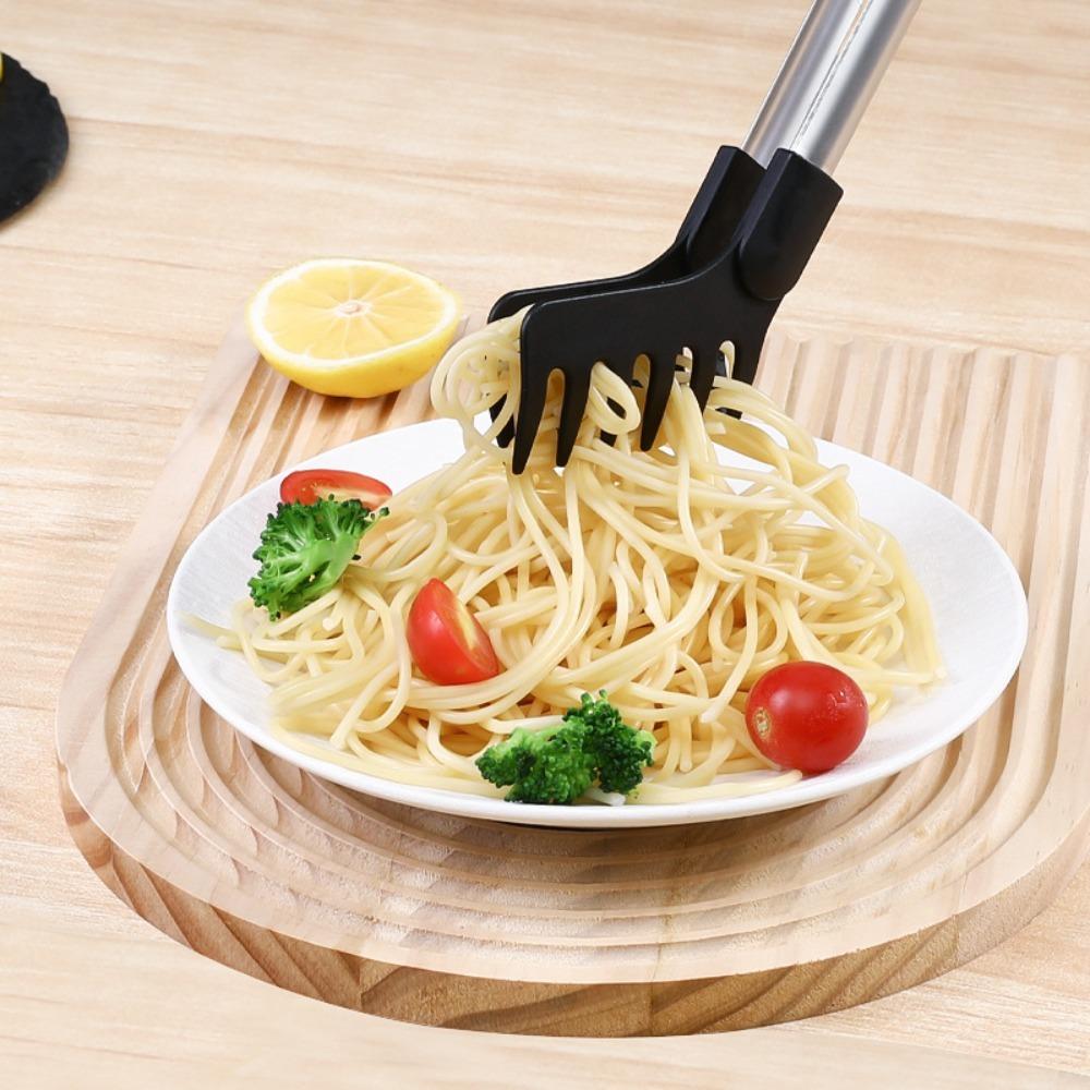 Non-slip Spaghetti Tong Silicone Head Salad Clip Kitchen Accessories Pasta Clip  Barbecue