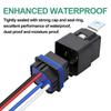 Weasch Waterproof Relay Kit 10 Pack 40A 4 Pin SPST Heavy Duty 14AWG