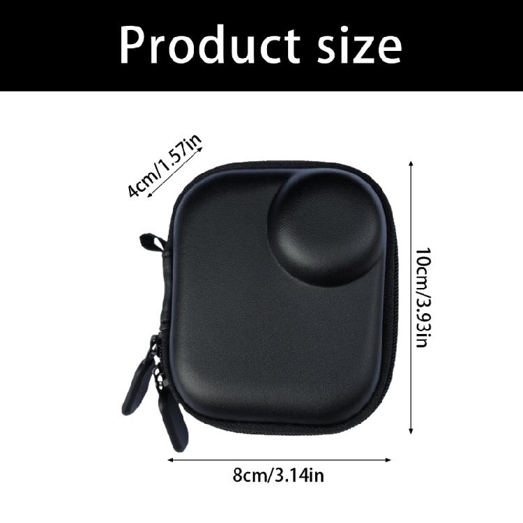 Stoßfeste Aufbewahrungstasche für dediziertes Kameramodell mit Innenfutter aus Fleece, tragbare Reise-Tragetasche, Schwarz