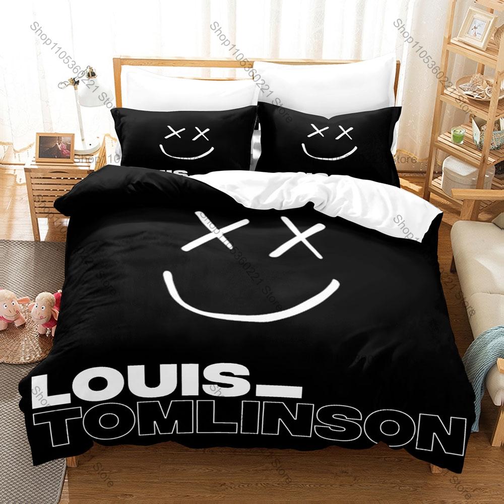 British Pop Rock Singer Louis Tomlinson Faith In The Future Walls Album Bedding Set 1 Duvet Cover + 2 Pillowcases HD Print