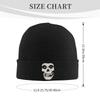 Men Women Misfits Skull Beanie Hats  Casual Knit Hat Autumn Kpop Caps Custom Elastic Bonnet Hats