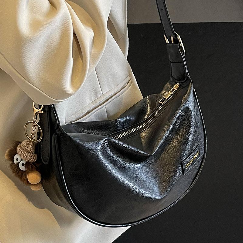 High-End Niche Bag Women'S Broadband Messenger Bag Women'S Retro Versatile One-Shoulder Dumpling Bag Women