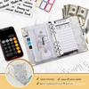 A6 Notizbuch mit Marmormuster und Kupferecken - Budgetplaner