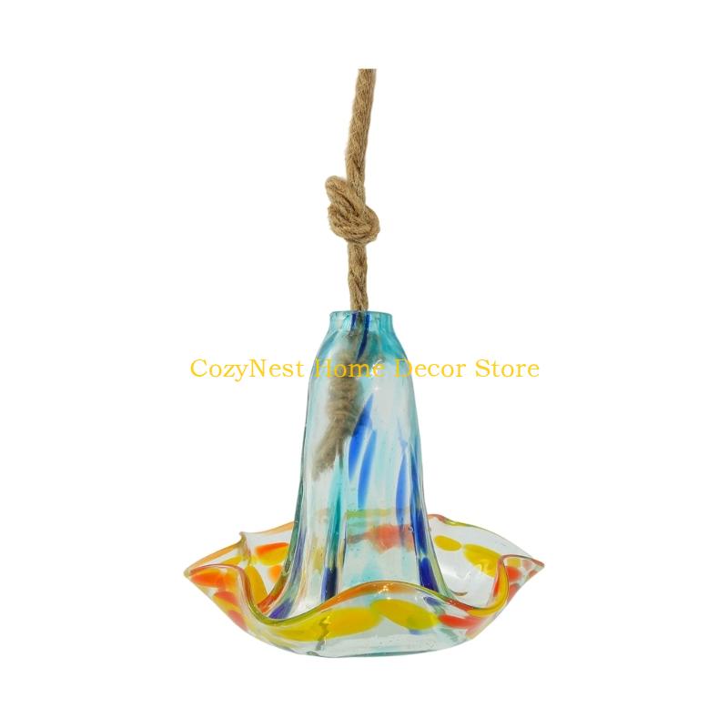 92MF Rustproof Weatherproof Outdoor Glass Bird Water Dispenser Hummingbird Feeder Weatherproof Recyclable Garden Accessories
