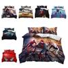 Spiderman Football Pattern Bedding Set 3-piece Bed Set For Students