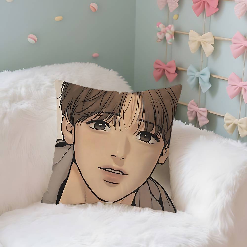 Manhwa Jjix Case Plush Fabric Soft Pillowcase Double Sided Print Cushion Cover Household Gifts