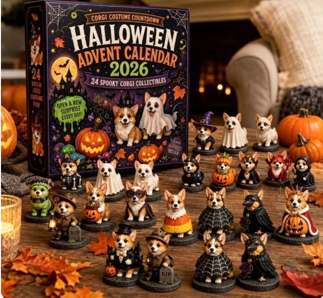 2026 Halloween Countdown Calendar Surprise Box – PVC Spooky Character Figurines, Children’s Countdown Calendar, Halloween Party Gifts and Decorations