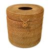Round Toilet Paper Dispenser Rattan Towel for Bathroom, Home, Hotel and Office | Towel Box