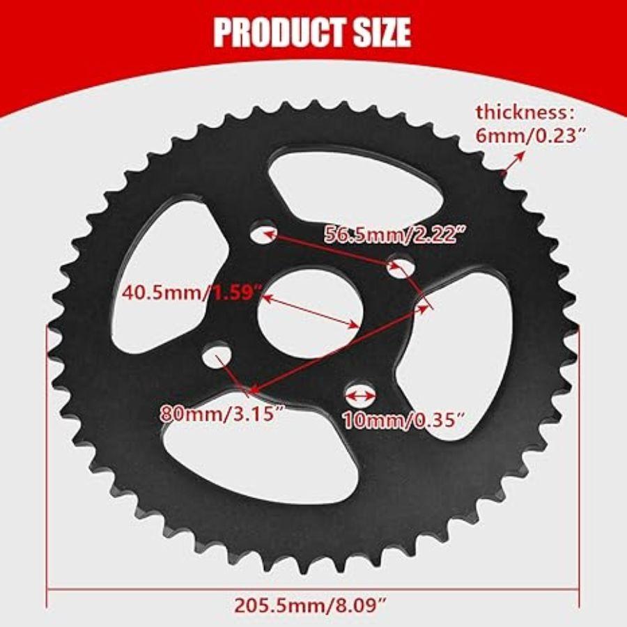 40/41/420 Chain 50T 40mm Rear Drive Sprocket for Go Kart Parts