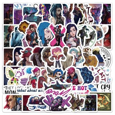 60pcs Creative Waterproof PVC Stickers For Water Cups, Luggage, Notebooks, Scooters, Motorcycles