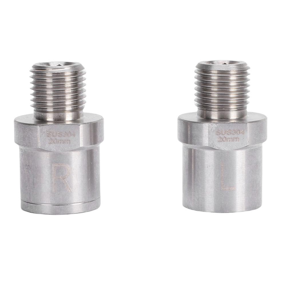 1 Pair Male Thread 1/2in toFemale Thread 9/16in Bike Pedal Extenders Bicycle Maintenance